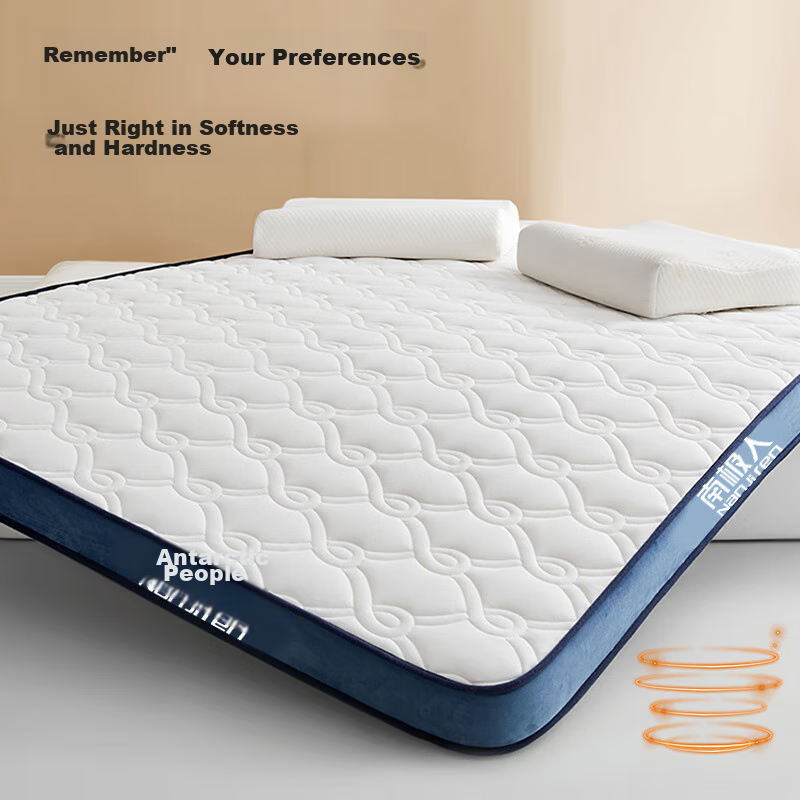 NanJiren Mattress Pad, Thai Antibacterial Latex Mattress, 1.5x2 Meters, Thickene...