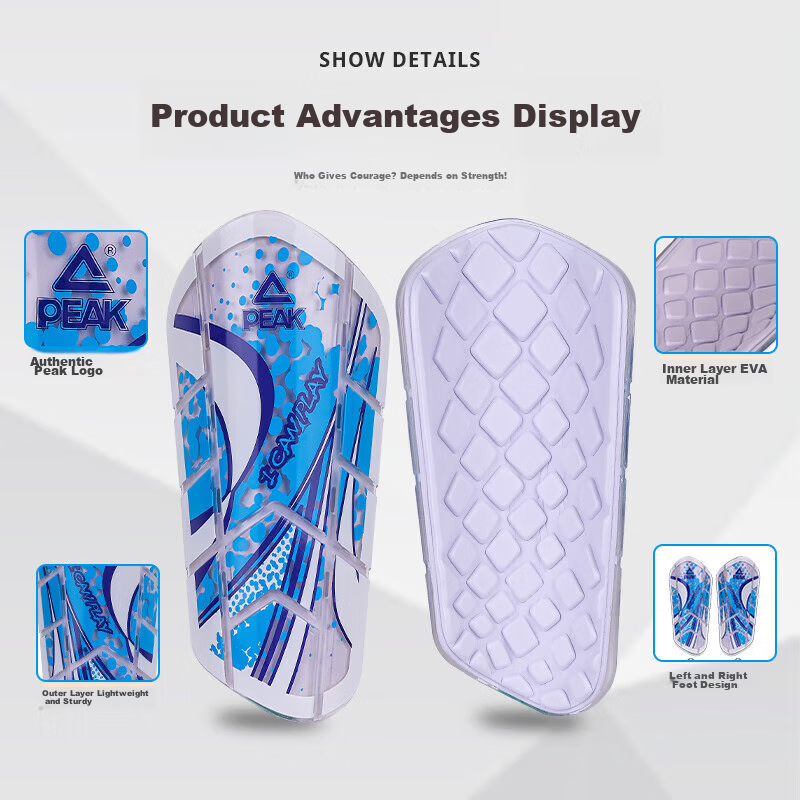 PEAK Adult And Children's Soccer Shin Guards, Ankle Protectors, Training And Com...