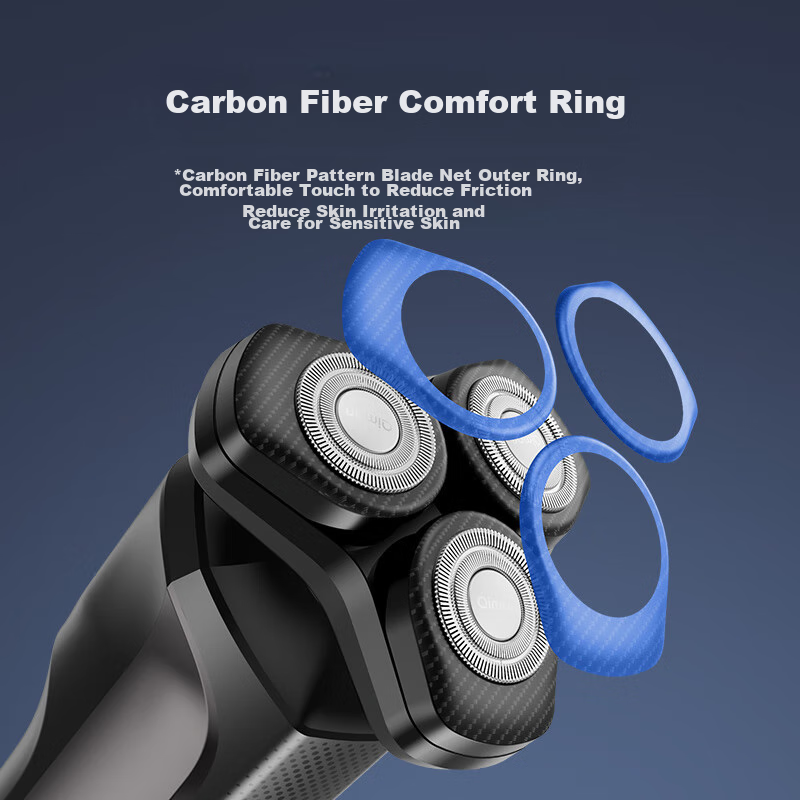 Qiman Electric Shaver for Men, Rotary Razor with German Imported Blade, Fully Wa...