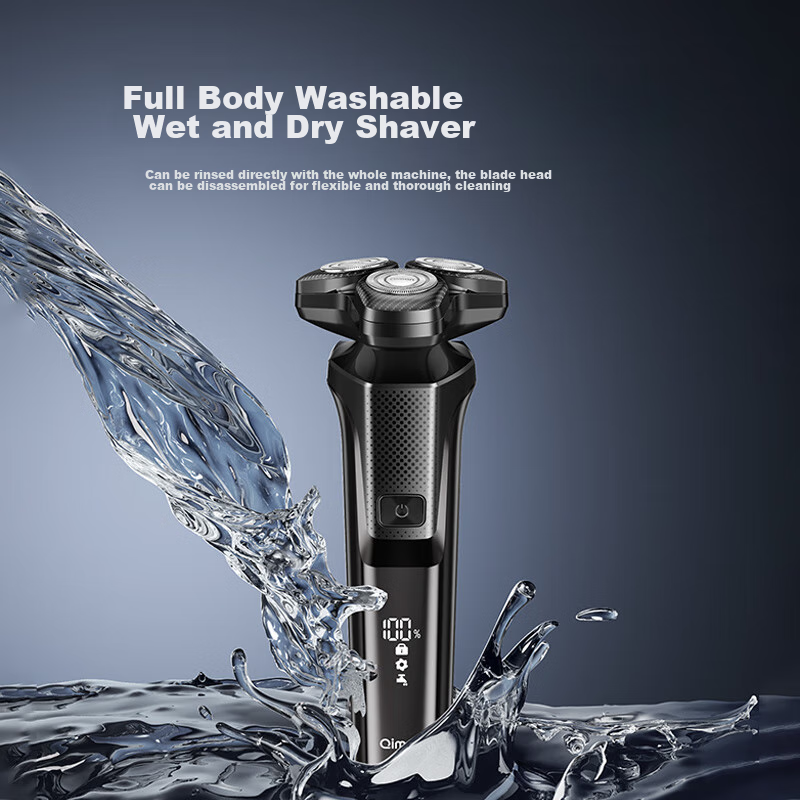 Qiman Electric Shaver for Men, Rotary Razor with German Imported Blade, Fully Wa...