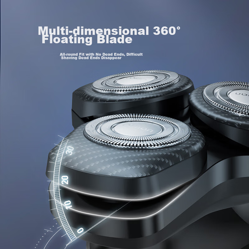 Qiman Electric Shaver for Men, Rotary Razor with German Imported Blade, Fully Wa...