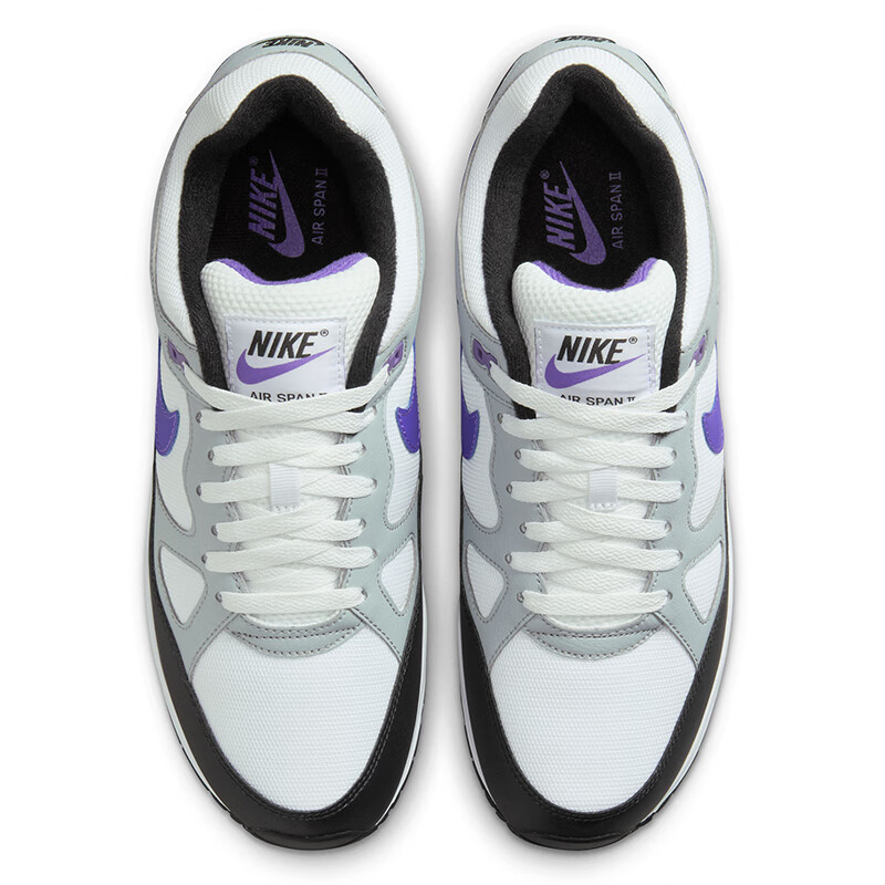 NIKE Men's Athletic Casual Shoes AIR SPAN II Low-top Sneakers AH8047-013 Black W...