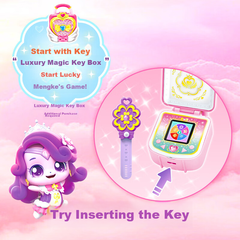 Qimiaomengke Magic Key Season 4 Toy, Birthday Gift for Girls - Talking Heart Qim...