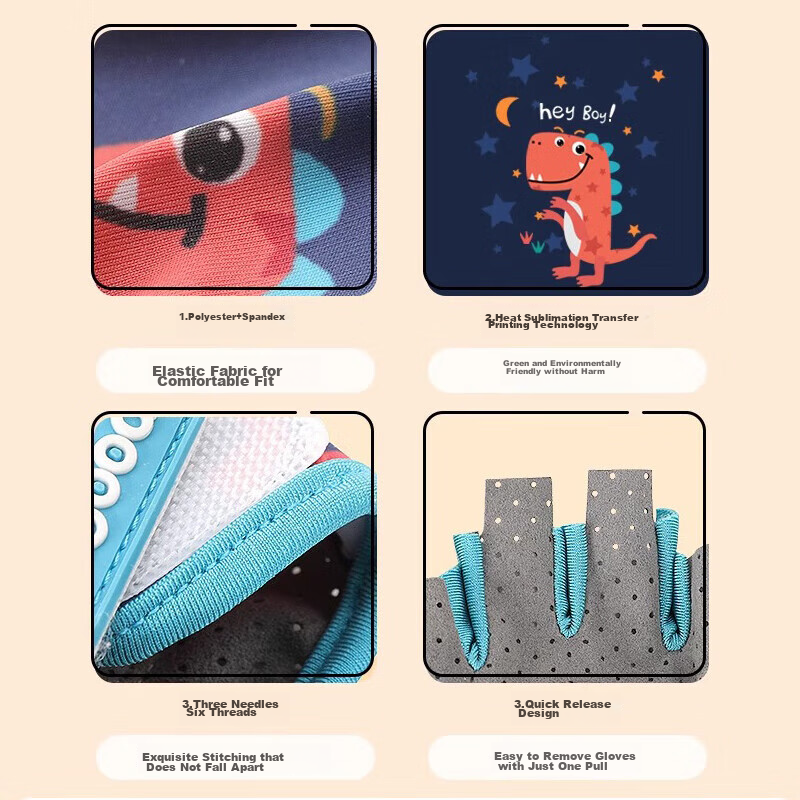 Ousen Children's Cycling Gloves, Sports Non-Slip, Single Bar Climbing, Rock Clim...