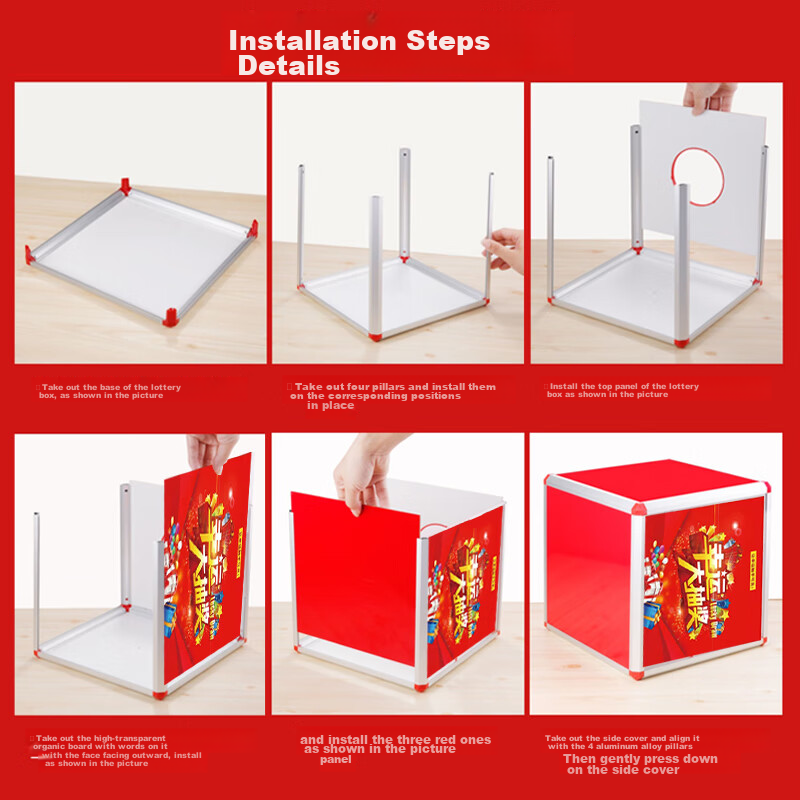 Oumai Lucky Draw Box, Raffle Box, Prize Drawing Box, Prize Grabbing Box, Lottery...