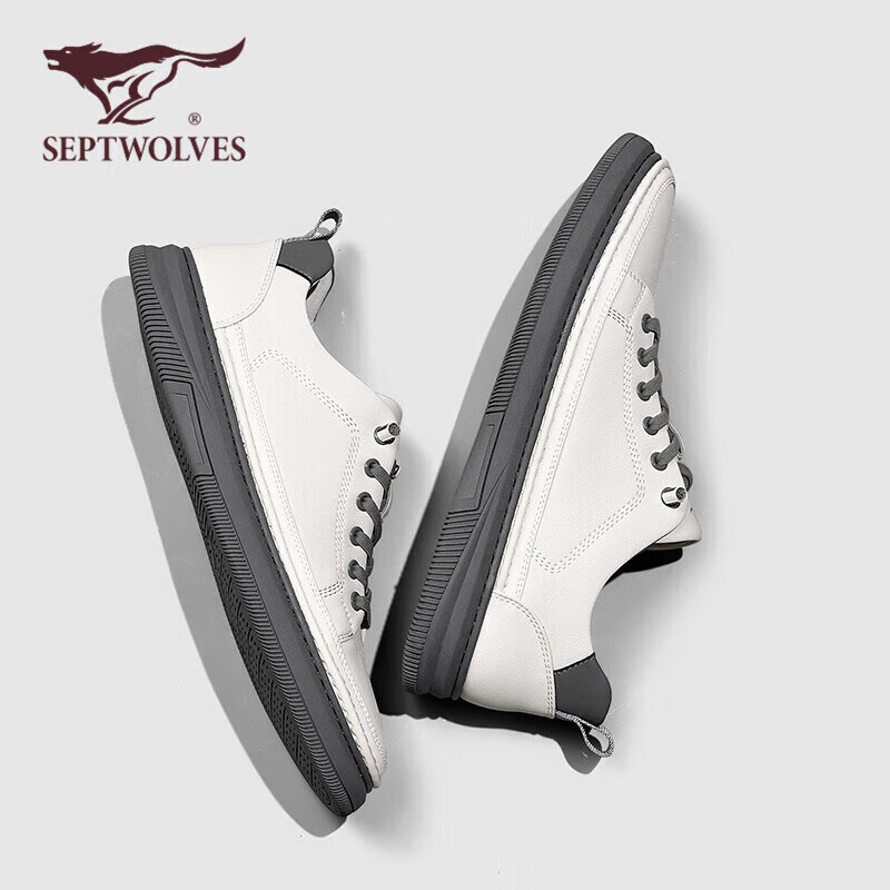 SEPTWOLVES Men's Versatile Shoes, Men's Sneakers, Men's Casual Leather Shoes, Me...