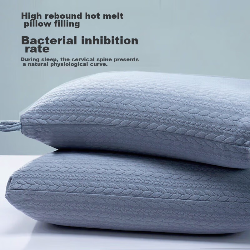 NanJiren Pillow Core, Knitted Fabric Hot-Melt Cotton Cervical Pillow Core, Singl...