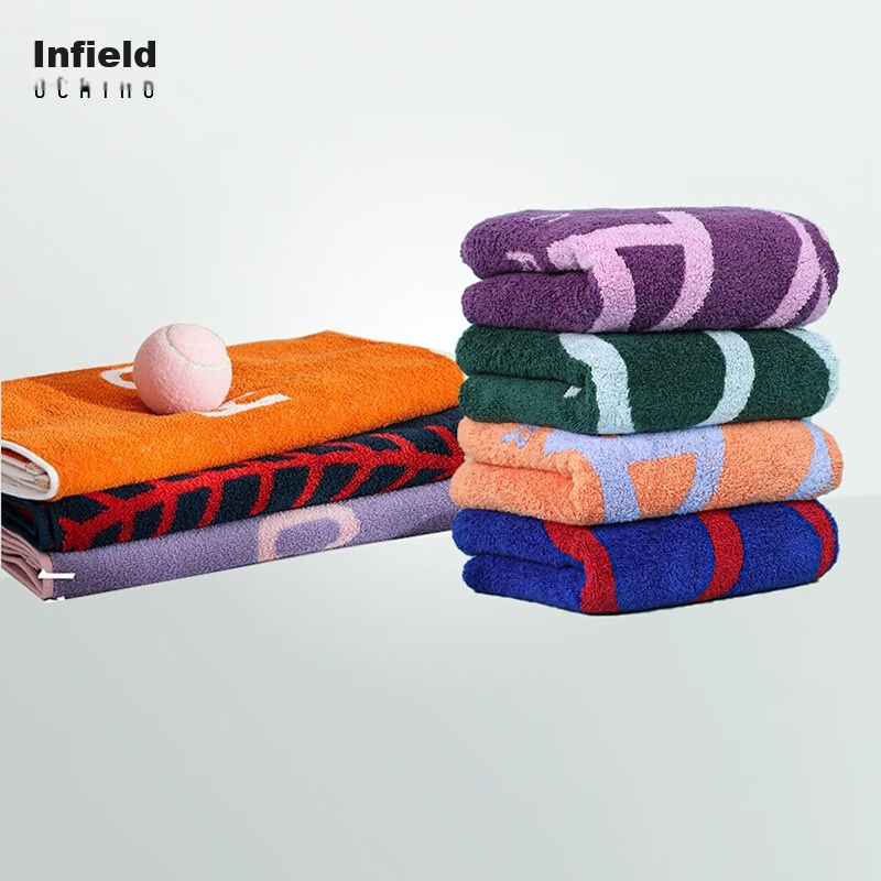 UCHINO Sports Towel, Pure Cotton Face Towel, Sweat-Absorbing Towel, Fitness Swea...