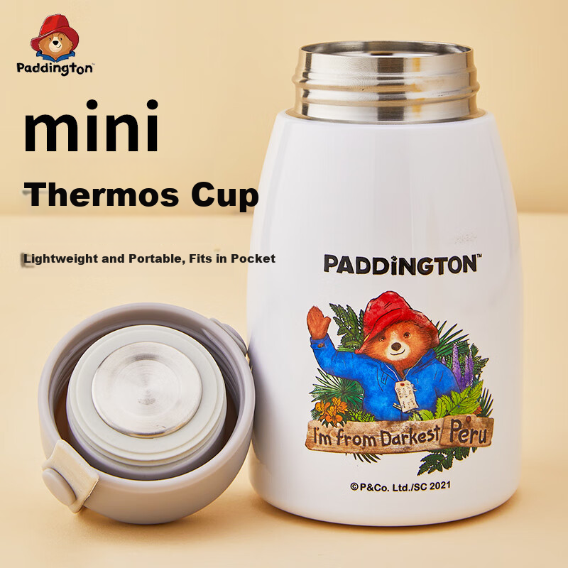 Paddington Bear Children's Mini Insulated Cup, Women's 316 Stainless Steel Food...