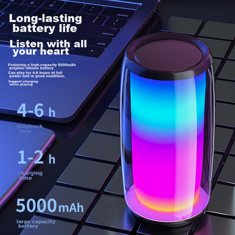 Newman BS02 Bluetooth Speaker, Portable Outdoor Home Computer Desktop Mini Subwo...