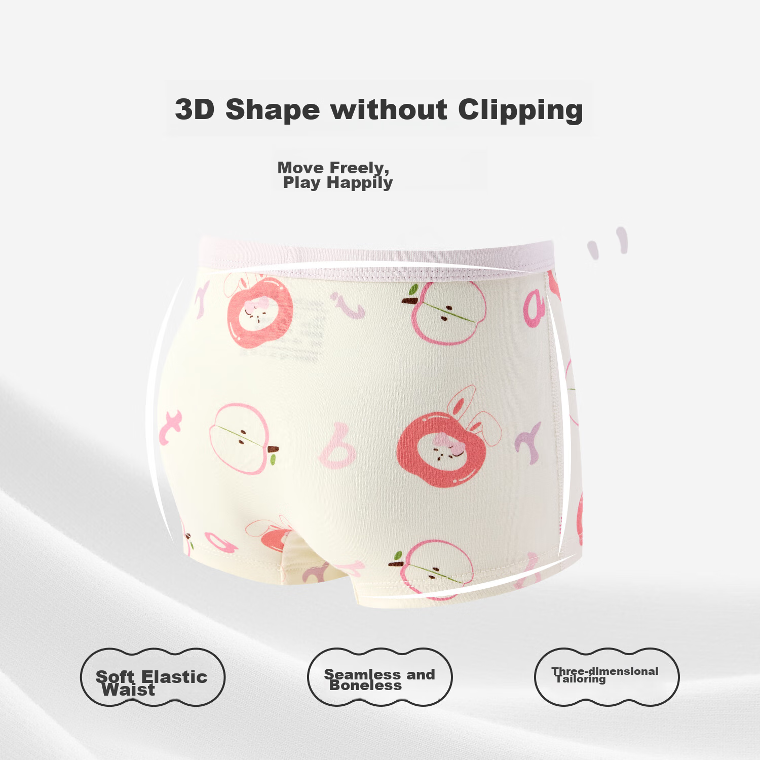 Niduoxiong Children's Underwear, Girls' Antibacterial Boyshorts, Baby Comfortabl...