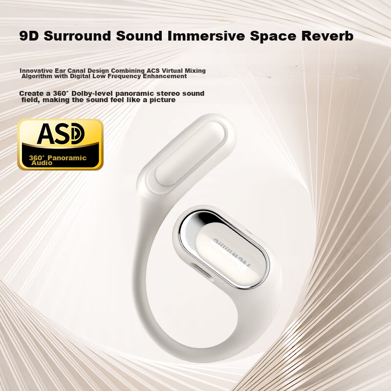 Newman Q10 Bone Conduction Bluetooth Headphones, Wireless, Over-Ear, Open-Style,...