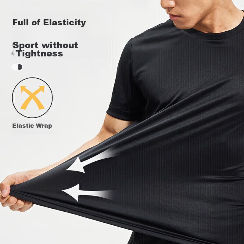 Jordan Short-Sleeve Men's T-Shirt, Summer Breathable Quick-Dry Round Neck Runnin...