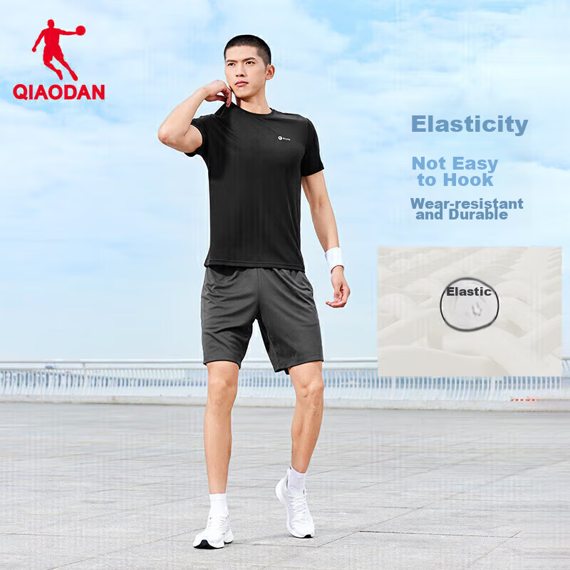 Jordan Short-Sleeve Men's T-Shirt, Summer Breathable Quick-Dry Round Neck Runnin...