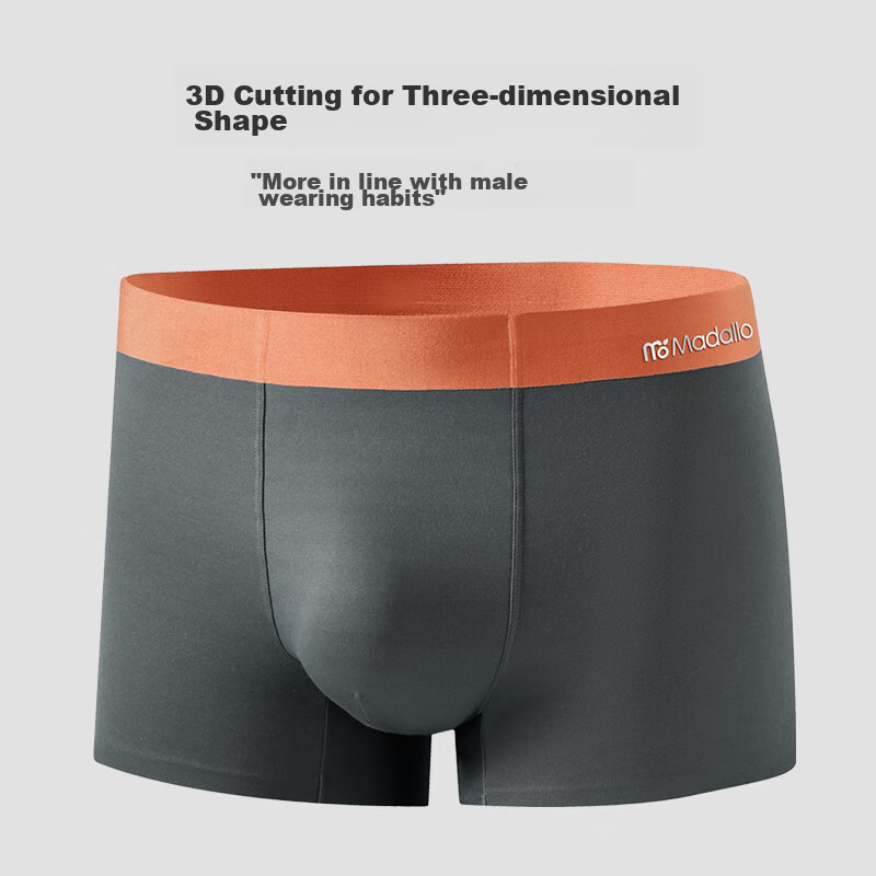 Modal High-Quality Double-Sided Men's Underwear, 120S Modal Silk Antibacterial C...