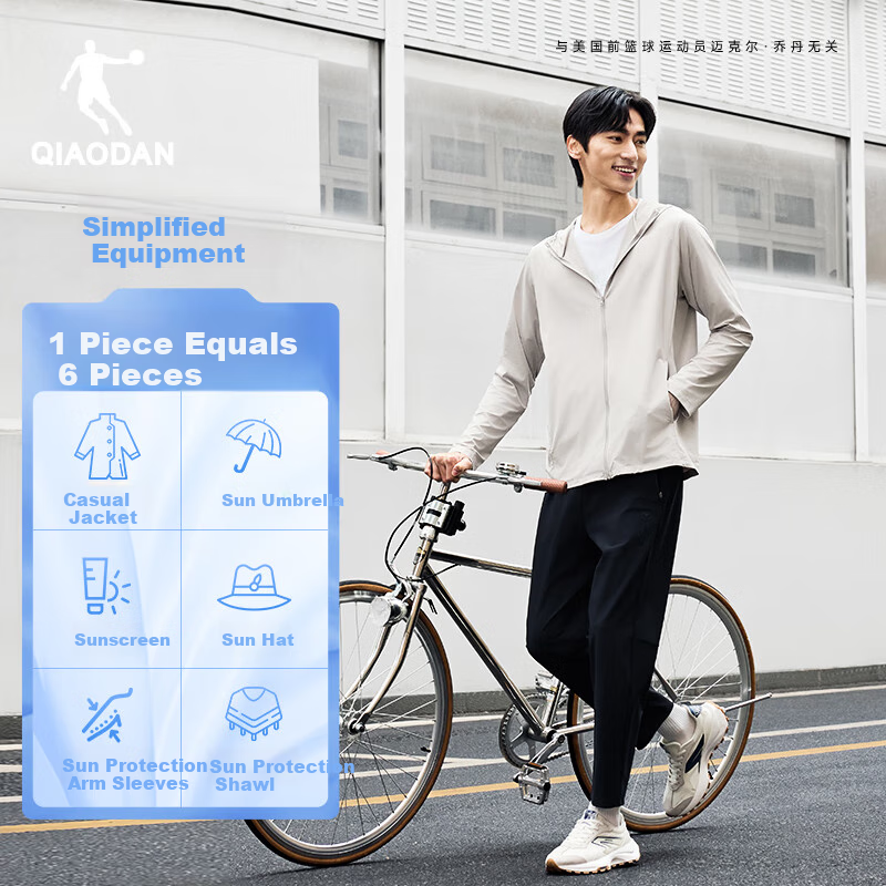 Jordan Men's Sun Protection Jacket Men's Spring and Summer New Thin Jacket Breat...