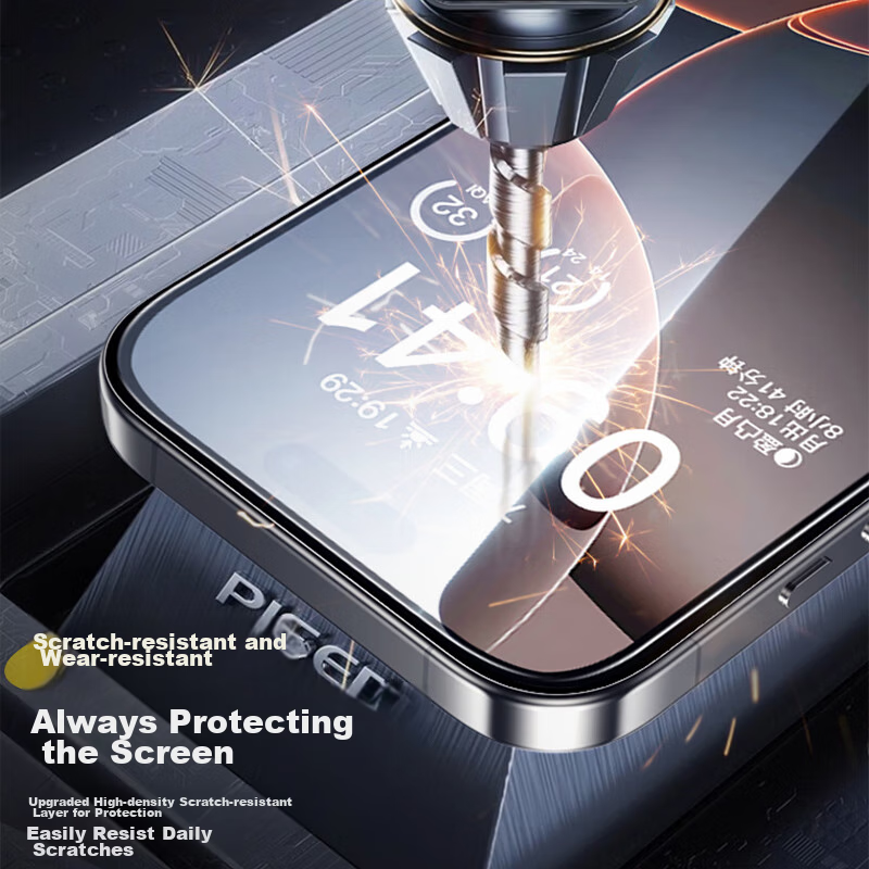 PISEN Tempered Glass Screen Protector for IPhone 16 Pro, Full Coverage HD Clear...
