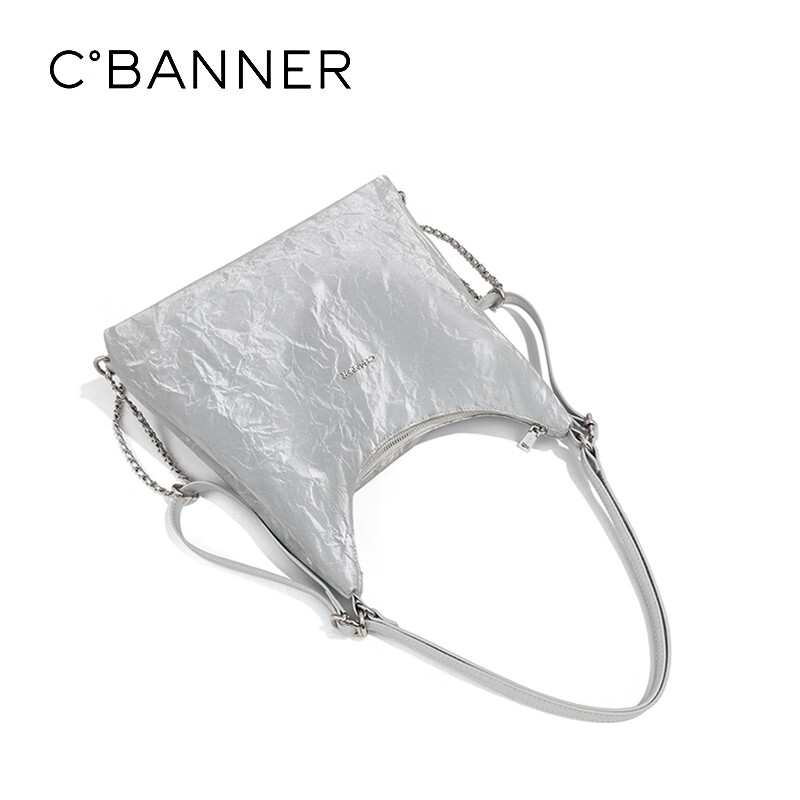 C°BANNER Cowhide Shoulder Bag Women's Bag Crossbody Single Shoulder Underarm Bag...