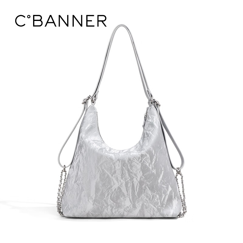 C°BANNER Cowhide Shoulder Bag Women's Bag Crossbody Single Shoulder Underarm Bag...