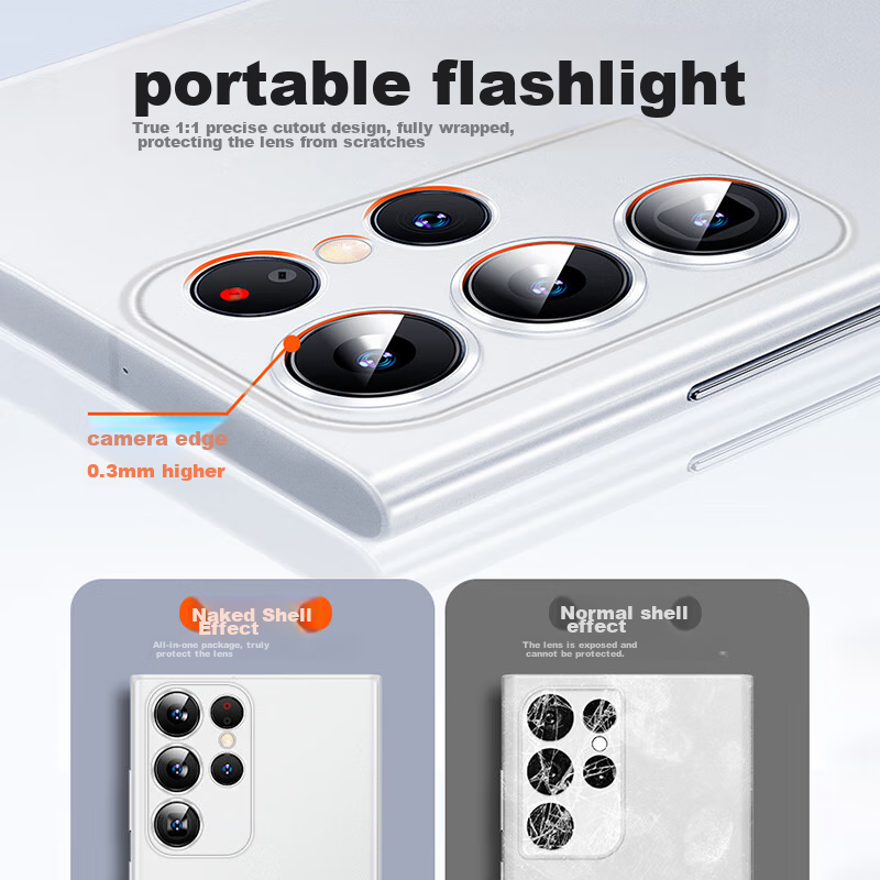 Nai Xiao Ya S23 Ultra Phone Case, S23 Ultra Protective Cover, Full Lens Protecti...