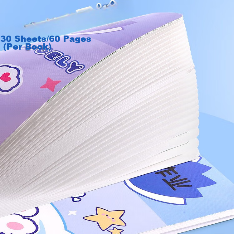 Shaonianban Homework Record Book, Cute Cartoon Notebook for Elementary School St...