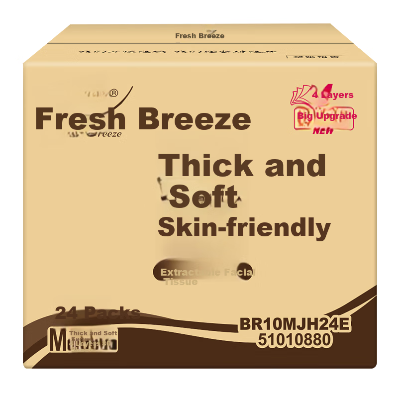 APP (APP) Facial Tissue Gold Thick Soft 4-Ply 80 Sheets * 24 Packs M Code Toilet...