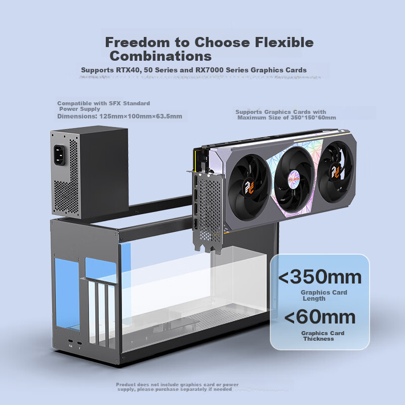 PANLEI Leiling LINK X-2 Business Alloy Chassis Graphics Card Expansion Dock Note...