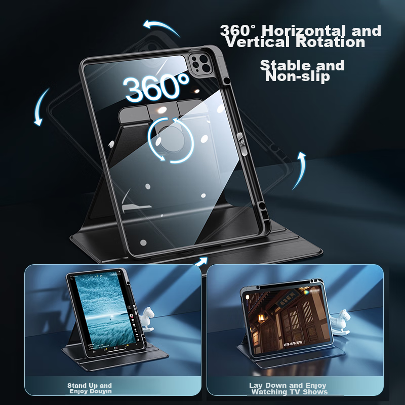 PISEN IPad 7/8/9 Case 10.2-Inch 2019/20/21 Apple Tablet Cover with Pencil Holder...