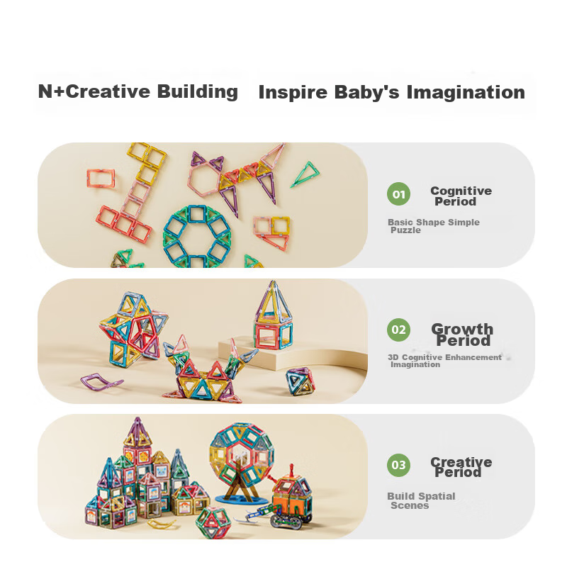 Mingta 30-Piece Magnetic Building Set, Children's Toy, Magnetic Iron Rods, Boys...