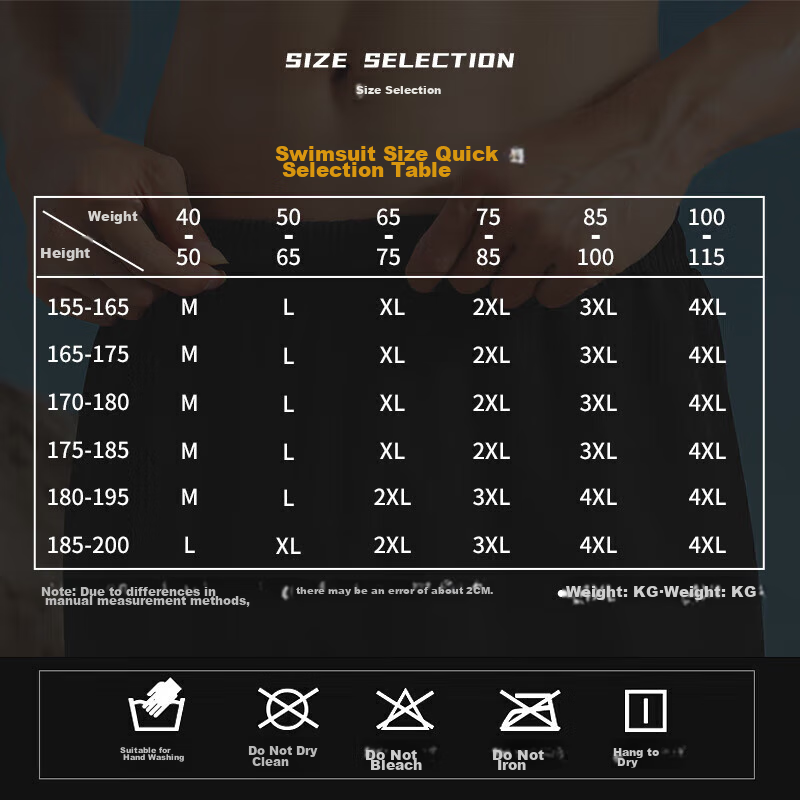 PEAK Men's Swim Trunks, Anti-Embarrassment Quick-Dry Boxer Shorts, Double-Layer...