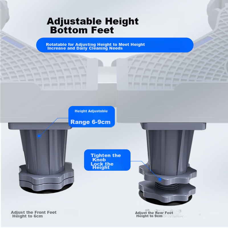 Heptagonal Washing Machine Base, Universal Height-Increasing Stand for Drum And...