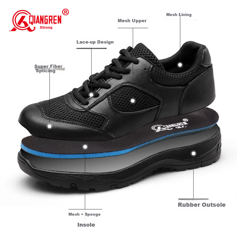 Qiangren Sports Casual Shoes, 3515 Military Training Shoes, Breathable Mesh Outd...