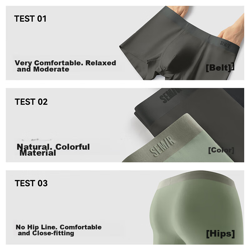 Semir [Cotton Soft Antibacterial] Men's Underwear, 60S Cotton 7A Antibacterial B...