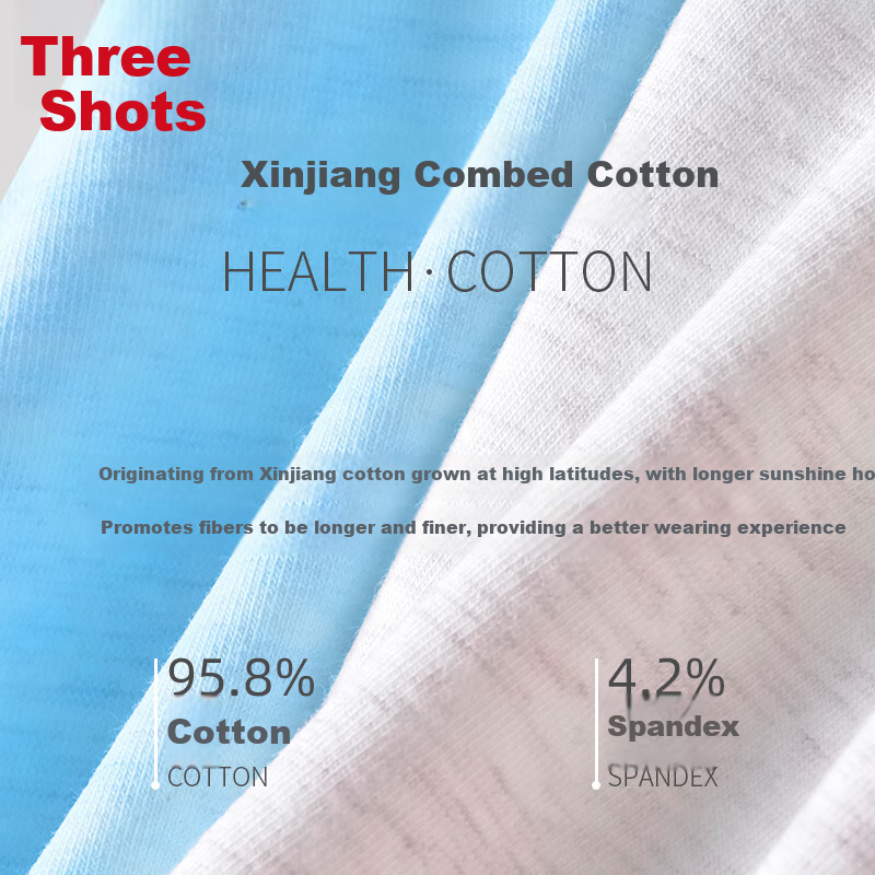 THREEGUN 【Class A Pure Cotton 7A Antibacterial】Antibacterial Teenage Boys Unde...