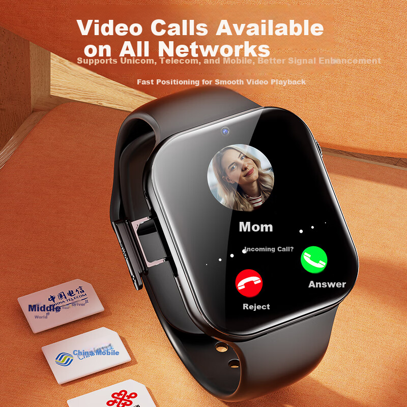 Smart Children's Phone Watch with Long Battery Life, Precise GPS Location, 5G Vi...