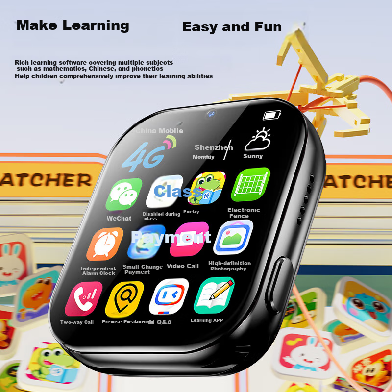 Smart Children's Phone Watch with Long Battery Life, Precise GPS Location, 5G Vi...