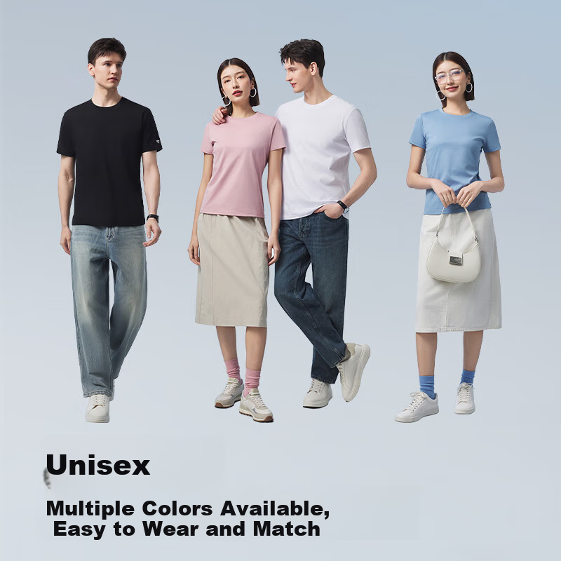 Thumb White Small T 2nd Generation White Short Sleeve T-shirt Men and Women Spri...