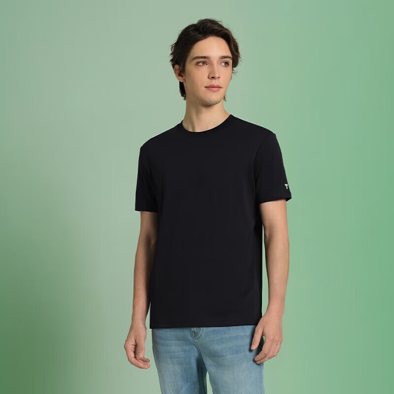 Thumb White Small T 2nd Generation Short Sleeve Pure Cotton T-shirt Men and Wome...