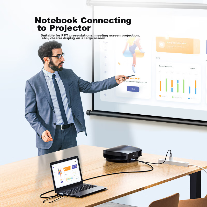 Shanze VGA to HDMI Converter Cable, High-Definition Video Adapter, Laptop to TV...