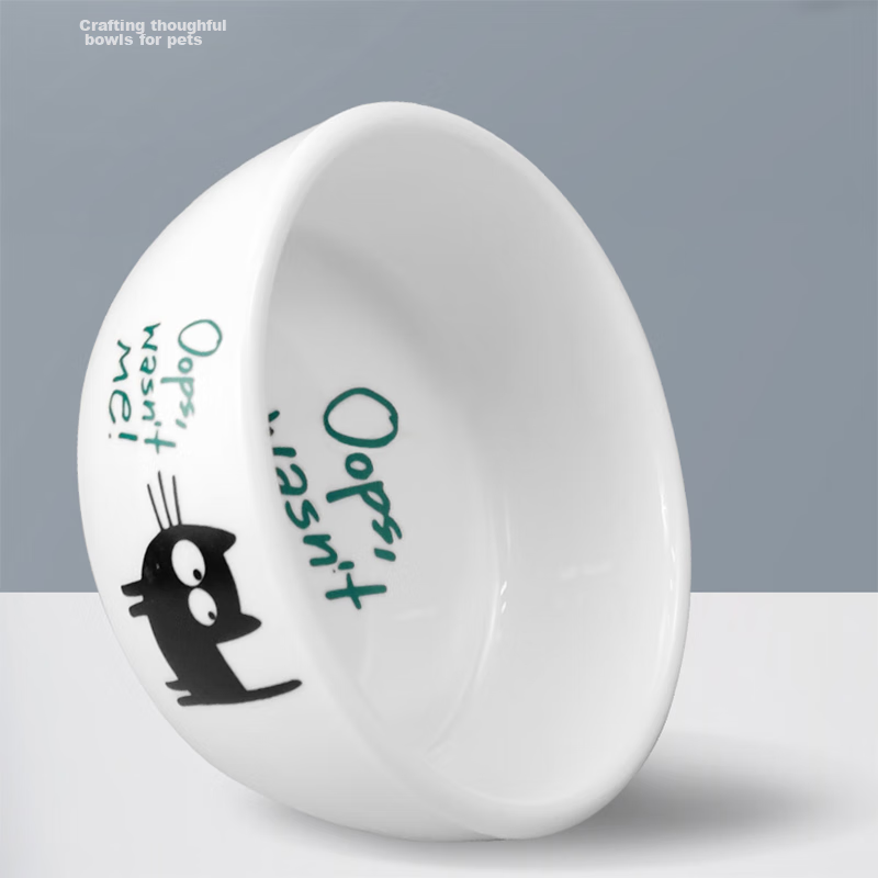 Pilot Cat Bowl Ceramic Dog Bowl Pet Bowl Food Dish Cat Water Bowl Ceramic Feedin...