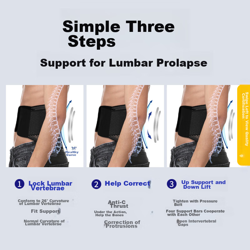 NAILEKESI N Medical Back Support Belt for Herniated Disc, Lumbar Muscle Strain,...