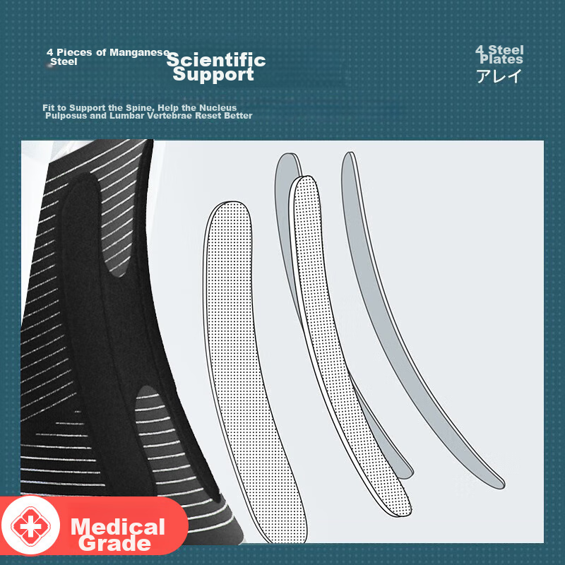 NAILEKESI N Medical Back Support Belt for Herniated Disc, Lumbar Muscle Strain,...