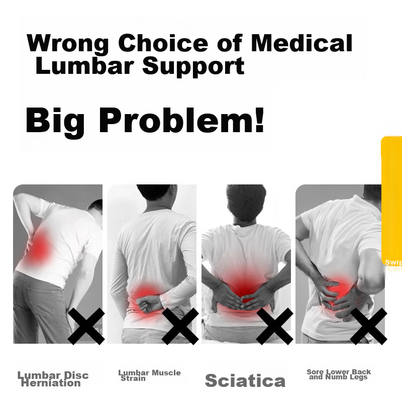 NAILEKESI N Medical Back Support Belt for Herniated Disc, Lumbar Muscle Strain,...