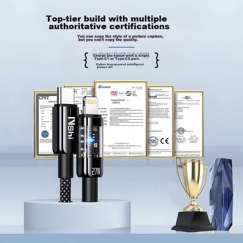 Can Fit Apple Charging Cable, IPhone 14 Data Cable, USB Fast Charging Smart Powe...