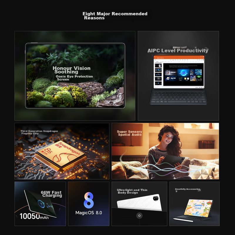 Honor MagicPad2 [National Subsidy 15% Tablet] 12.3-Inch Tablet, OLED Oasis Eye P...