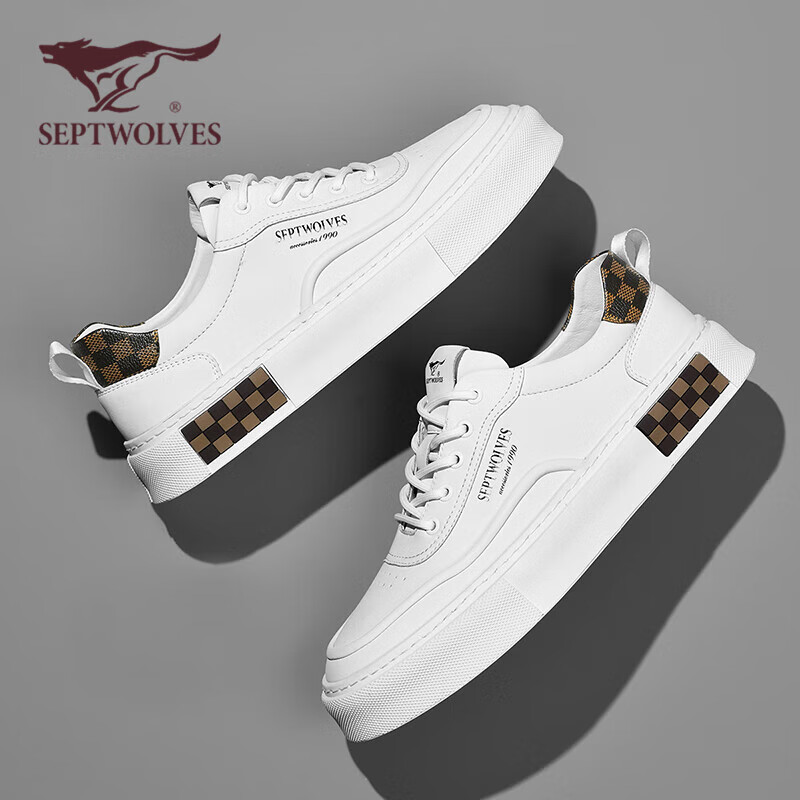 SEPTWOLVES Men's Sneakers, 618 Men's Shoes, Casual Shoes for Men, Men's Leather...