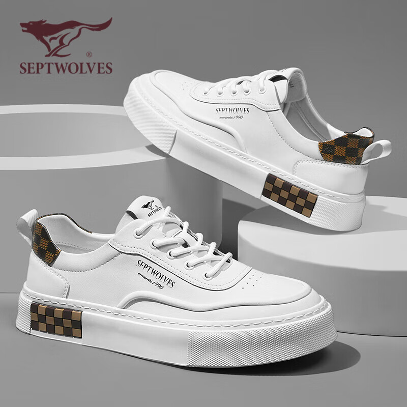 SEPTWOLVES Men's Sneakers, 618 Men's Shoes, Casual Shoes for Men, Men's Leather...