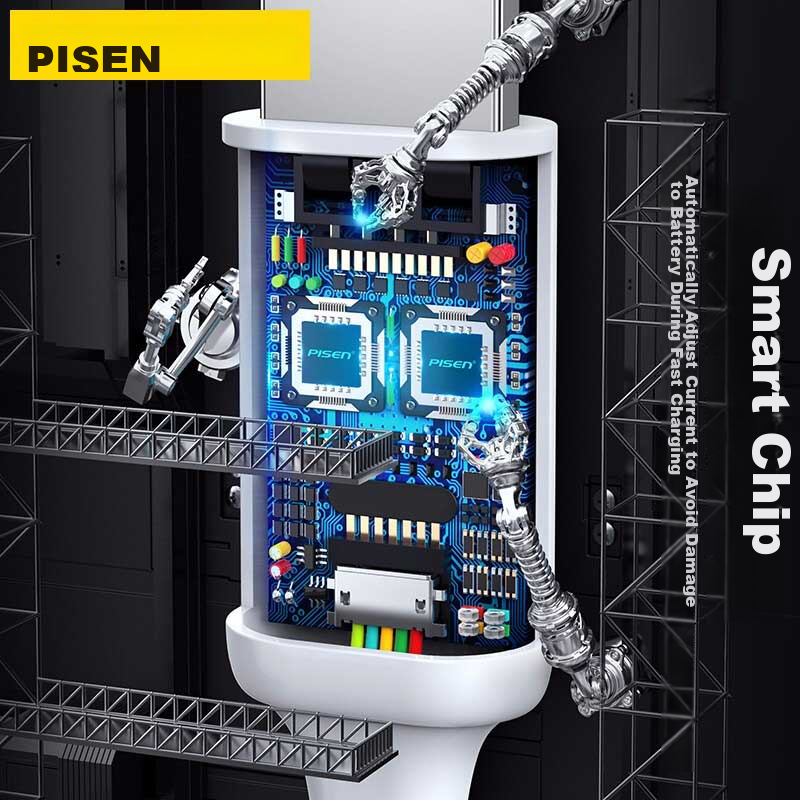 Pisen Apple Data Cable, IPhone 14 Fast Charging Cable, PD 20W, USB-C/Type-C to L...