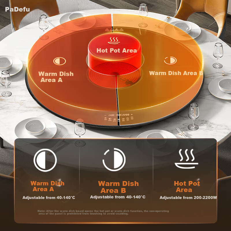 PADEFU (PADEFU) Multi-functional Heating Plate with Temperature Control for Warm...