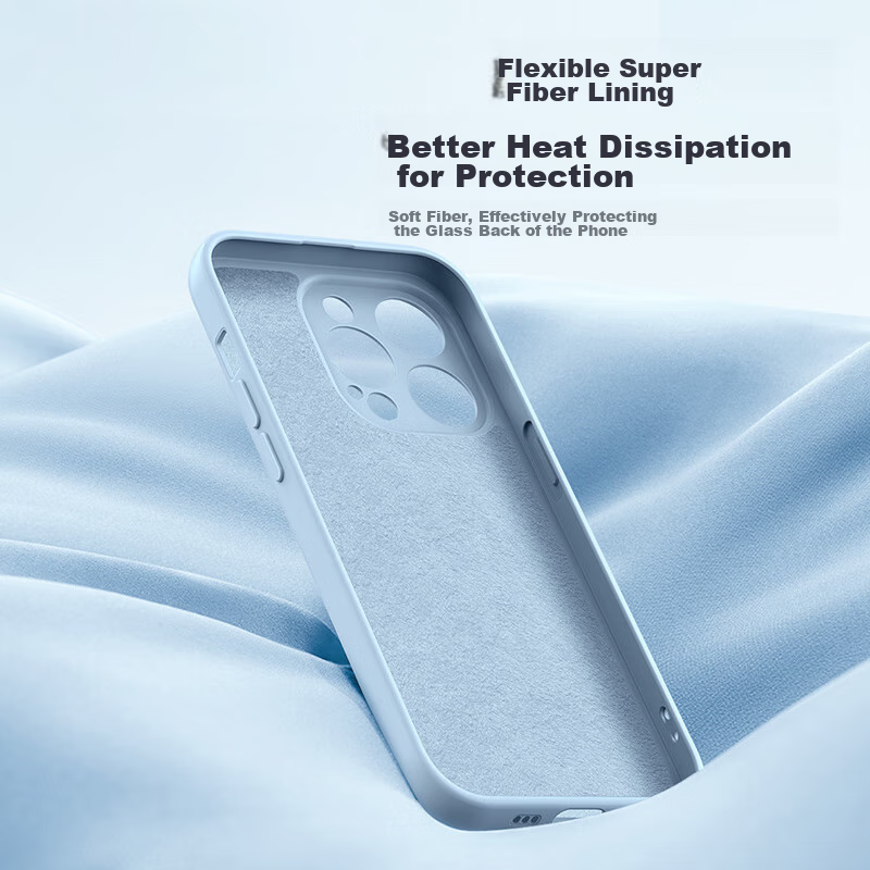 PISEN IPhone 15 Pro Case, Flexible Liquid Silicone Full Protection Anti-Drop Ant...